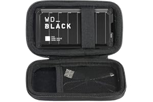 Custodia rigida Khanka Custodia da viaggio Cover Wear per WD_BLACK P50 2TB - SSD NVMe esterno per giochi (solo scatola)