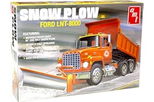 AMT-1/25 LNT-8000 Schneepflug Ford Modellismo, Multicolore, Misura Standard, AMT1178