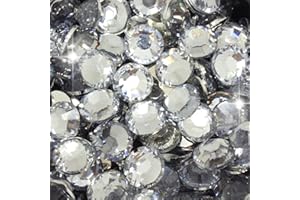 Little Snow Direct® Pack of 1000 Resin Crystal Flat Back Rhinestones Diamante Gems Nail Art & Crafts (Clear, 3mm)