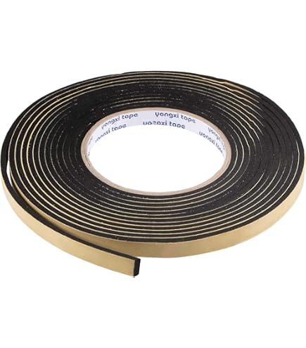 PATIKIL 2m Sealing Foam Tape - 1.5cm Wide 5mm Thick Weather Stripping For Doors & Windows