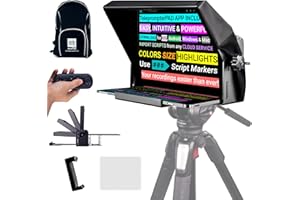 TELEPROMPTER PAD iLight PRO 12" Autocue teleprompter iPad Tablet - zestaw z pilotem, aplikacją, torbą, Beam Splitter Prompter DSLR, iPhone, Apple Android Mac Win
