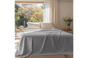 CLARA HOME MILANO CLARA HOME Copriletto Matrimoniale 2 Piazze Leggero e Traspirante, Tinta Unita Colore Grigio, Coperta Elegante e Semplice, Ideale Primavera Estate, Made in Italy