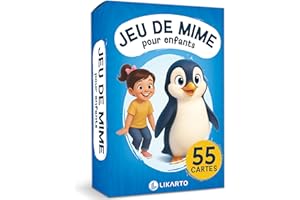 LIKARTO Jeu de mime pour Enfants – Jeu Amusant dès 4, 5, 6, 7, 8, 9 Ans – Activité familiale et devinettes – Idée Cadeau pour Filles et garçons – Activité intérieure & extérieure