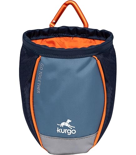 pecute Honden lekkernijen tas, voederzak voor honden met binnenzak, gevoerde draagriemen, perfecte voertas voor behendigheidstraining, inclusief karabijnhaak, gratis 1 rolpoop-tas en 1 trainingsklicker en 1 opvouwbare waterschaal (L, Grijs