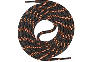 Mount Swiss Lacci per scarpe rotondi, ø 4,5 mm, di alta qualità, resistenti agli strappi, in poliestere resistente, per scarpe da trekking, scarpe da lavoro, scarpe da montagna e da trekking