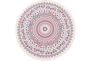 Terafeels Rugs Living Room Round Rug Shaggy Soft And Elegant Carpets For The Bedrooms And Kitchen Easy To Clean Non-Slip Machine Washable Floor Rug For Entryway Kitchen Laundry Bathroom, 4080