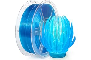 iSANMATE High Speed Filamento PLA + Transparente, Precisión Dimensional +/- 0.02mm, Clear Filamento PLA Plus, Filamento 3D de alta Eficiencia para Impresora de 1 kg