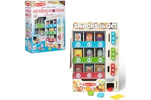 Melissa & Doug - Juego de máquina expendedora de Madera para clasificar, Guardar y Seleccionar, Juguete de Comida de Madera para niños y niñas de a Partir de 3 años
