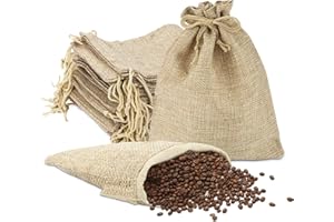 PuretéavHom 30 Stück Geschenksäckchen 13x18cm Jutesäckchen Kleine Säckchen zum Befüllen Stoffsäckchen mit Zugband Geschenktüten Wiederverwendbare für Schmuck Handwerk Hochzeit Geburtstag Kinder Party