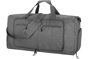 ehsbuy 60L Reisetasche Groß Faltbare Sporttasche Herren Damen mit Schuhfach Taschen Wasserdicht Saunatasche Travel Bag für Sports Urlaub Gym Übernachtung