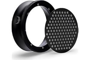 KNODOS Magnetischer Kaffee Dosierring und Pucksieb Set, 58 mm, kompatibel mit 58 mm Siebträgerkorb, Premium Espressomaschinen Zubehör