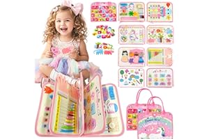 SUMTOCO Busy Board, Zabawki Dla Dzieci 2 Lata, Montessori Książki Dla Dzieci 2, Książka sensoryczna Dziecko 1 Rok, Prezent dla Dziewczyny 2 Lata, Gry Edukacyjne Dla Dzieci, Activity Board, Prezent na 2