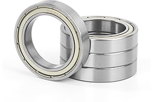 JESUSTREE 4 Piezas 6805ZZ Rodamiento de Bolas 25x37x7mm Doble Blindaje de Metálica, Acero cromado y Pre-lubricado, 6805-2Z Ranura Profunda para Potencia de Transmisión, Máquina Herramienta