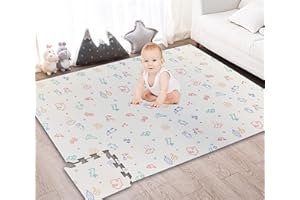 Gutsbox Tapis de jeu puzzle pour bébé - 24 pièces - Tapis puzzle XPE Baby - Non toxique, inodore, sans BPA - 30 x 30 x 1 cm - Dimensions totales : 180 x 120 x 1 cm