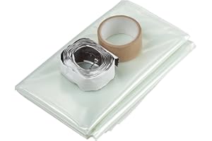 wolfcraft 4006000 Kit Bâche anti-poussière pour portes/fenêtres, Vert