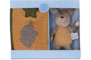 STERNTALER Pudełko upominkowe Happy, mini pitier króliczek i śliniaki z gąbki na rzep