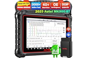 Autel MaxiCOM MK900BT Valise Diagnostic Auto: 2025 V2.0 OBD2 Diagnostic Bidirectionnel, Ver Sans Fil du MK900 MK808S MK808BT MX808S MK808Z, 40+ Services, 3000+ Tests Actif, DOIP CANFD, Tous SYS, OS 11