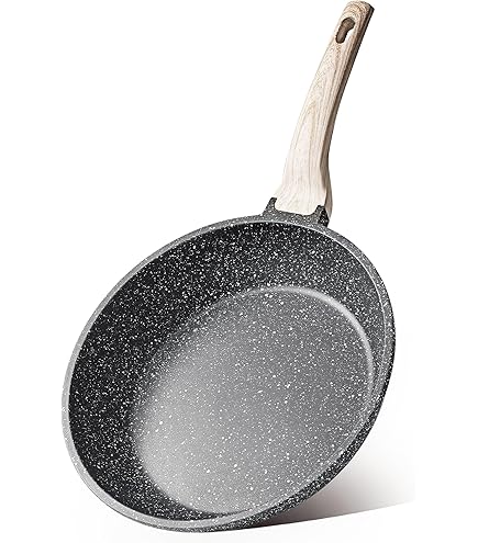 CAROTE Steelpan Set 16cm/18cm, Non Stick Inductie Steelpan Set met Deksel, Melkpan voor alle kookplaten, Kleine kookpot met giettuit