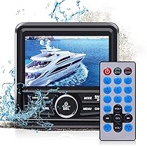 Liwogi Boot Radio Wasserdicht MP3 Player Marine Stereo-Empfänger mit AM/FM Radio für Boote, Yachten Marineboote