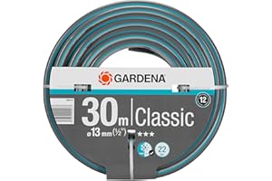 Gardena Tuyau classique 13 mm (1/2 Pouce), 30 m: tuyau de jardin universel en tissu cross robuste, impression de 22 bars, impressionnant et résistant aux UV (18009-20)