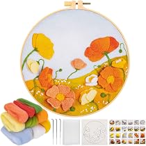 Doxiru Kit Di Aghi Per Infeltrimento Lana: 60 Aghi (36, 38, 40 Gauge) + Manico In Legno 1/8, Ditale E Scatola, Per Principianti E Professionisti