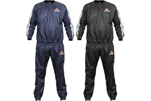 NORTH EDGE Professional Sauna Suit Top & Bottoms Non Rip Weight Loss Sweat Suit Boxing MMA Training Gym