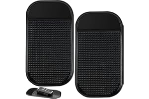 WHC 2 Pezzi Tappetino Antiscivolo Auto, Tappeto Gomma Antiscivolo Gommini Adesivi Pad Antiscivolo Tappetino Antiscivolo Cruscotto Auto per Cellulare Auto (14 cm x 18 cm)