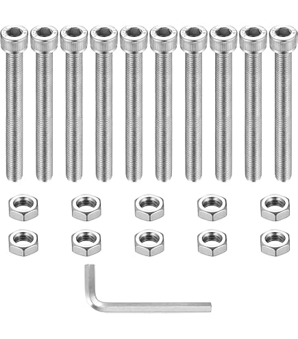 Lot De 12 Vis à Tête Hexagonale Intérieure M6 X 70 Mm - Inox 304 DIN912 - Neuf