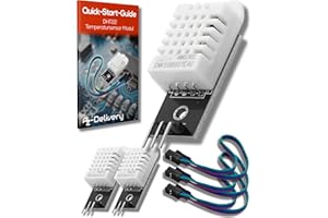 AZDelivery 3x DHT22 AM2302 Temperatursensor und Luftfeuchtigkeitssensor - Sensor mit Platine und Kabel - Set kompatibel mit Arduino und Raspberry Pi - inkl. E-Book