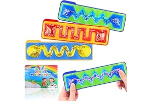 JoyJoyful Lot de 3 Jouets sensoriels en Forme de Labyrinthe, Anti-Stress, pour Enfants et Adolescents, Rouge et Bleu (3)