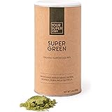 Your Superfoods Super Green Superfood - Bio Vegan Mix Trinkpulver zur Unterstützung des Immunsystems, aus Weizengras, Gersten