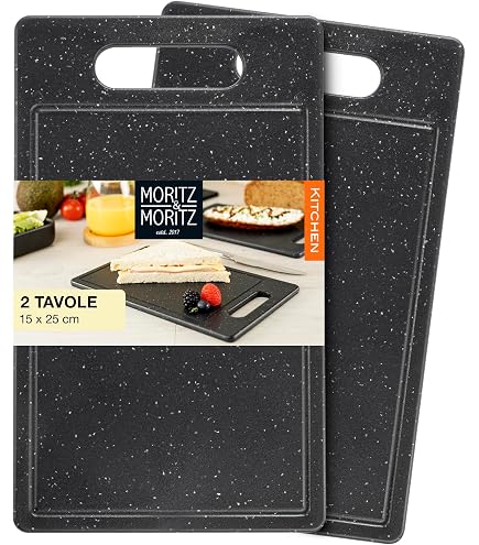 Set 3 Taglieri Effetto Granito Con Rack In Acciaio Inossidabile Stonewhite P509628193