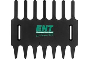 ENT EUROPEAN NORM TOOLS ENT 99007 sagoma metrica per la fresatura di punte di legno di alta qualità, in plastica resistente al calore, colore nero