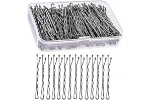 Bobby Pins,150 PCS Hair grips,Sumwitum Hair Grips,Hair pins for women,Hair Styling Pins with Storage metals Box (Black+Clear Box)