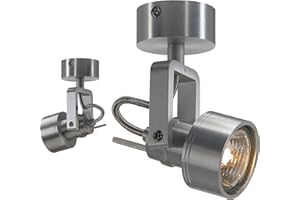 SLV Aluminio INDA/iluminación Interior, luminaria de Superficie de Pared, proyector de Techo / GU10 50 W