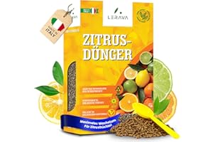 LERAVA® Zitrusdünger für alle Zitruspflanzen [Bio] - (800g) - Biologischer Zitruspflanzendünger - Citrus dünger für Zitronenbaum, Orangen, Limetten, Olivenbaum, Kumquat und mediterrane Pflanzen