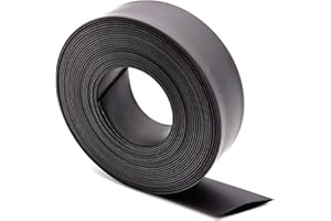 Makashop24 - Schrumpfschlauch 2:1 Auswahl: 1 Meter, rot,blau, gelb, grün/gelb grau, transparent, braun usw verschiedene Farben Ø 1,2 bis 25,4 mm (Ø 4,8 mm, schwarz)