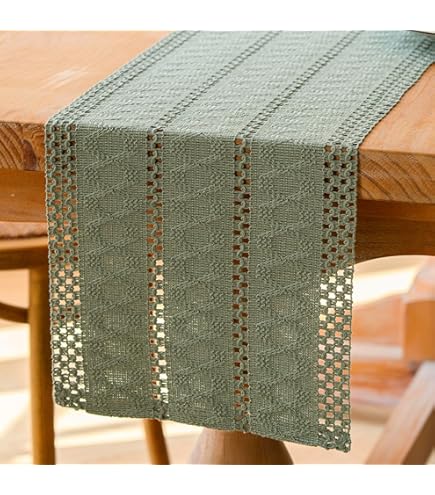 Runner Da Tavolo Lino Verde Acqua E Grigio Runner Da Tavolino Da Caffè Fiore Verde Acqua Tovaglia Da Pranzo Lavabile Per Banchetti Festa In Fattoria Festa Di Compleanno Matrimonio 40x140 Cm