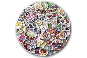 AFFOTO Digimon Adventure Aufkleber für Laptop (100 PCS),Geschenk für Kinder Jugendliche Erwachsene Jungen,Digimon Adventure Stickers Wasserdicht Vinyl Aufkleber für Scrapbook,Skateboard,Auto,Gepäck