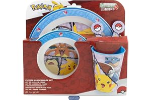 Mikrofonset med 5 st (tallrik, behållare, glas och överdrag) i POKEMON DISTORTION-BOX