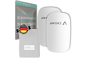 AWOKE® Anpassbare Schienbeinschoner Fußball Herren – Mini Schienbeinschoner für Fußball – Schienbeinschoner Kinder Fussball – Kleine Schienbeinschoner mit Beutel