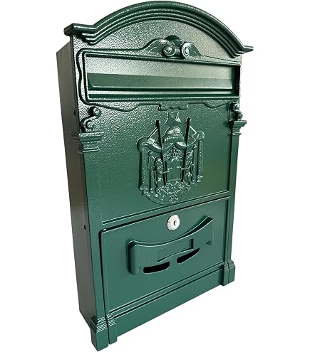 Cassetta Postale Individuale In Alluminio Stile Classico Royal | Grigio Antichizzato, Capiente Per A4 E Riviste