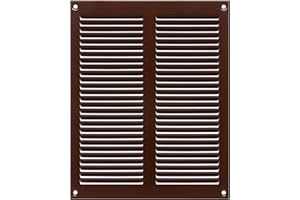 LIRAST 200x250mm Griglie D'Aerazione/Ventilazione in Metallo - Marrone Griglia D'aria con Rete Anti Insetti