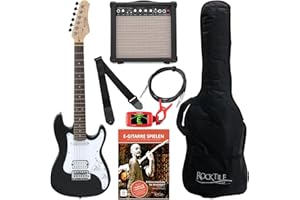 Rocktile Sphere Junior E-Gitarre 3/4 Schwarz Starter Set