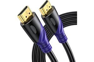 Rommisie 8K HDMI 2.1 Cable 2M, 8K@60Hz 4K@120Hz Ultra HD Cable High-Speed Lead 48Gbps，Supports eARC HDR10 HDCP 2.2/2.3, Compatible with all HDMI devices PC/TV/HDTV/Blu-ray