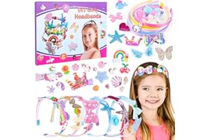 SUNtoys Regalo Niña 5 6 7 8 9 10 11 12 Años, Manualidades Niñas 4 5 6 7 8 9 10 Años Juguetes Niña 5-12 Años DIY Set De Accesorios para El Pelo Regalo Niña 4-12 Años Original