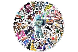 ‎TRUSTKK 50 Stück Laptop Aufkleber, Wasserfeste PVC-Aufkleber für DIY-Dekoration, Graffiti-Stil Stickers für Autos Motorräder Laptops Fahrräder Skateboards Skier Snowboards Gepäck etc.