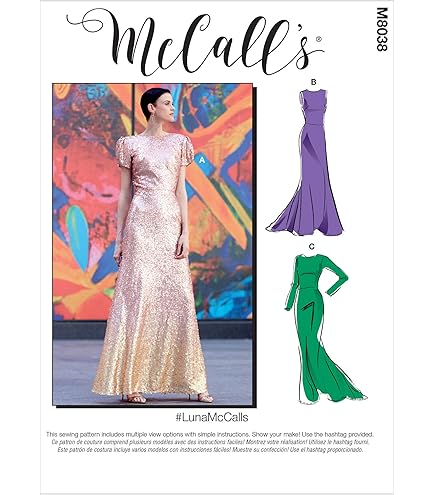 Vogue Patterns Paper Pattern V2048H5 Robe De Soirée Pour