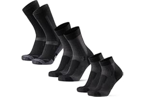 DANISH ENDURANCE Chaussettes de Randonnée en Laine Mérinos, Coffret cadeau de Chaussettes en Laine Mérinos, Thermiques Anti-Ampoules, Unisexes, Lot de 3