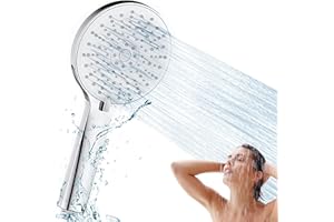 BELSVOR 5 Modi Duschkopf, Anti-Kalk-Hochdruck-Duschkopf, Duschkopf, Wassersparender Duschkopf, 12 CM großer Duschkopf, Handbrause 5 MODI (Schlauch NICHT enthalten)